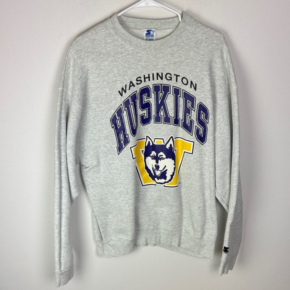 VTG Starter U Washington Sweater - Men's XL